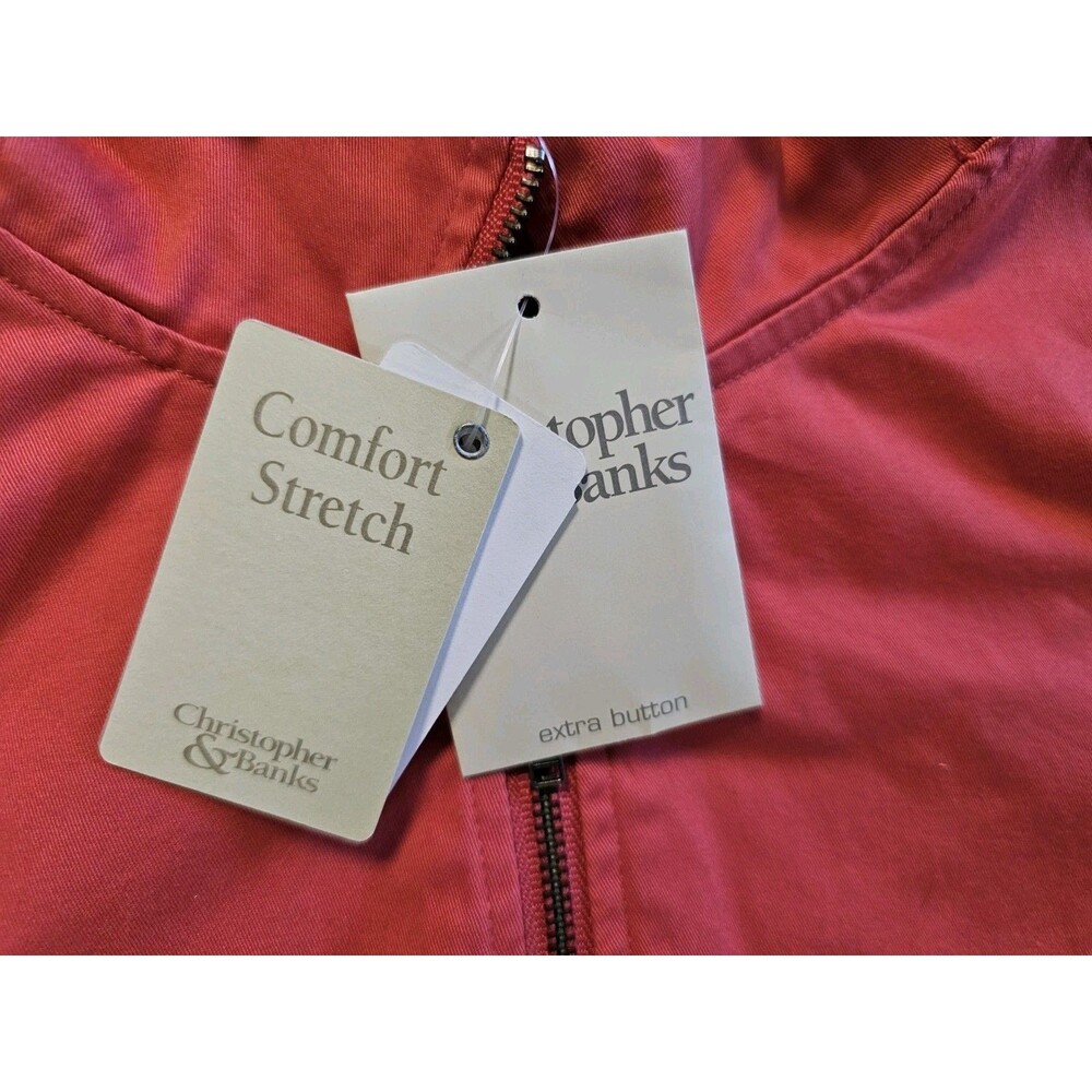 Christopher & Banks Women’s Coral Light Jacket Comfort Stretch Hooded XL - Picture 4 of 12